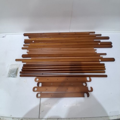 2 TIER BAMBOO CLOTHING RACK WITH STORAGE SHELF - 26"X58" (MODEL: JSP31) image 2