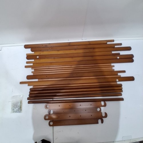2 TIER BAMBOO CLOTHING RACK WITH STORAGE SHELF - 26"X58" (MODEL: JSP31) image 5