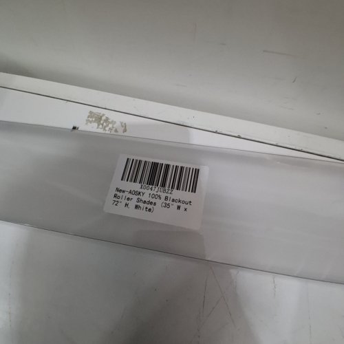 AOSKY CORDLESS ROLLER SHADES BLACKOUT BLINDS - 35" X 72" - GREY image 2