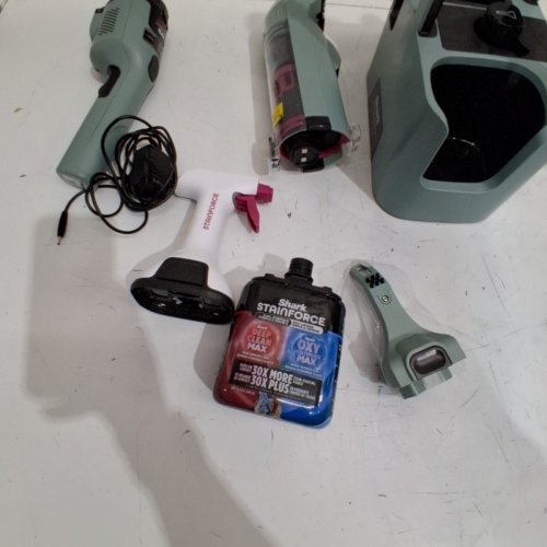 SHARK STAINFORCE CORDLESS HANDHELD CARPET/UPHOLSTERY STAIN CLEANER - (MODEL: HX101C) image 4