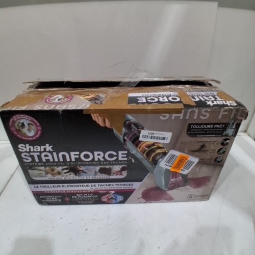 SHARK STAINFORCE CORDLESS HANDHELD CARPET/UPHOLSTERY STAIN CLEANER - (MODEL: HX101C) image 5