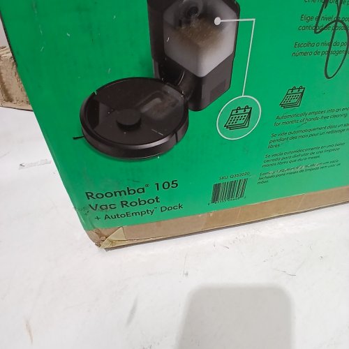 ROOMBA 105 ROBOT VACUUM WITH AUTOEMPTY DOCK - BLACK (MODEL: Q352020) image 3