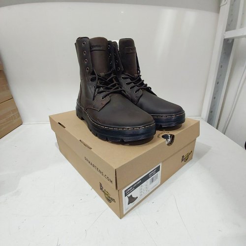 UNISEX DR. MARTENS COMBS CRAZY HORSE LEATHER CASUAL BOOTS - M:10 W:11 - DARK BROWN (MODEL: 26006207) image 2