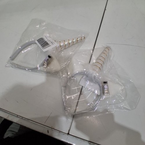 2PK LIGHT UP UNICORN HEADBANDS - OSFM - WHITE/GOLD image 2