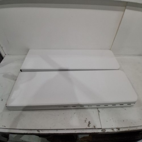 2PK PORTABLE PLASTIC FOLDING BENCH - 6FT - WHITE (MODEL: FT-2H802) image 2