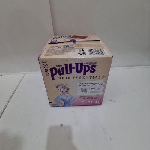 54PK GIRLS HUGGIES PULL-UPS SKIN ESSENTIALS POTTY TRAINING PANTS - 3T-4T - DISNEY FROZEN image 2