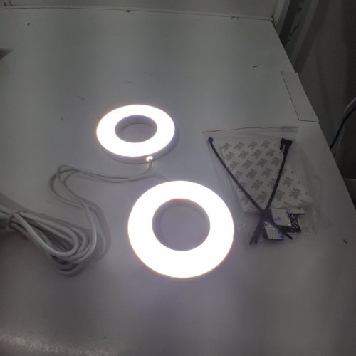 2PK KULLSINSS GROW LIGHT LED CEILING PUCK LIGHTS - 5000 K, 96LEDS - WHITE image 2
