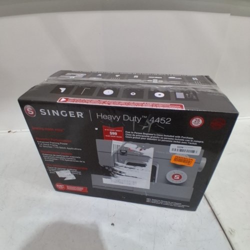 SINGER 4452 HIGH SPEED HEAVY DUTY SEWING MACHINE WITH ACCESSORIES - GREY (MODEL: 4452) image 5