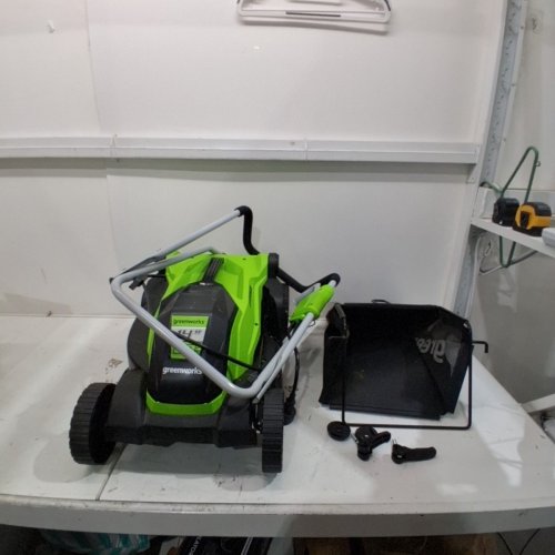 GREENWORKS 9A 14" CORDED LAWNMOWER - GREEN/BLACK image 4