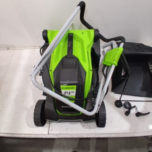 GREENWORKS 9A 14" CORDED LAWNMOWER - GREEN/BLACK image 5