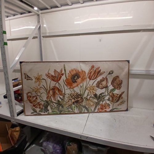 YEARAINN RUSTIC FLORAL FRAMED WALL ART - 57.8" X 29.1" image 2