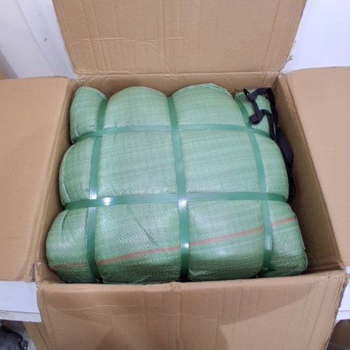 12PK HEAVY DUTY MOVING BLANKETS - 80" X 72" - NON-WOVEN & RECYCLED COTTON PACKING BLANKET - BLUE/ORANGE (MODEL: YB085-35) image 2