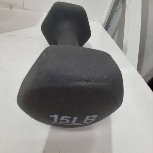 AMAZON BASICS NEOPRENE COATED DUMBELL WEIGHT SET - 15 LBS - GREY - (MODEL: DB1001) image 3