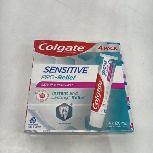 3PK COLGATE SENSITIVE PRO-RELIEF REPAIR & PREVENT TOOTHPASTE - 120ML/EACH image 2