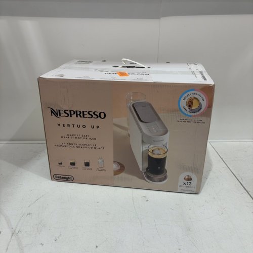 NESPRESSO DE'LONGHI VERTUO UP ESPRESSO MACHINE WITH COMPLEMENTARY CAPSULE KIT - 47OZ - WHITE (MODEL: ENV200W) image 6