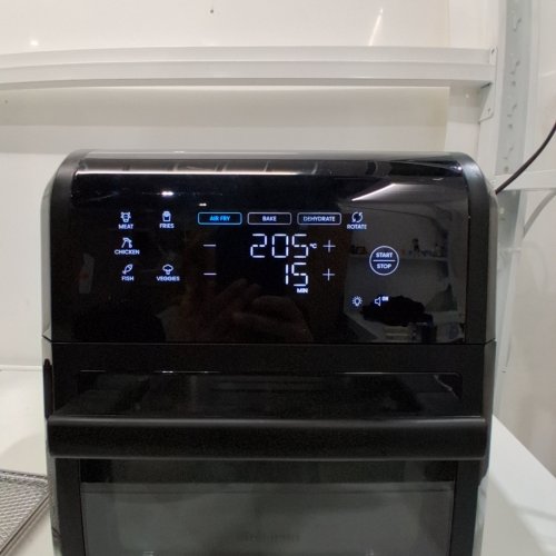 CHEFMAN 6-IN-1 DIGITAL ROTISSERIE AIR FRYER OVEN & DEHYDRATOR WITH TOUCHSCREEN & DISHWASHER SAFE ACCESSORIES - 12QT CAPACITY, 1700W - BLACK (MODEL: RJ38-RDO-V12-CA) image 2