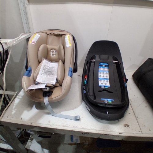 CYBEX GOLD ATON G SWIVEL CAR SEAT WITH BASE - 180° ROTATION - ALMOND BEIGE - (MODEL:524002647) image 3