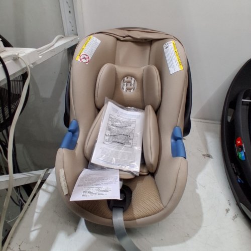CYBEX GOLD ATON G SWIVEL CAR SEAT WITH BASE - 180° ROTATION - ALMOND BEIGE - (MODEL:524002647) image 5