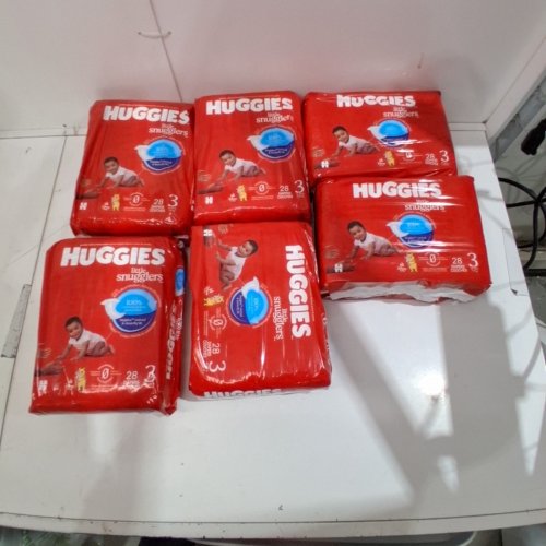 168PK HUGGIES LITTLE SNUGGLERS BABY DIAPERS - SIZE 3 image 2
