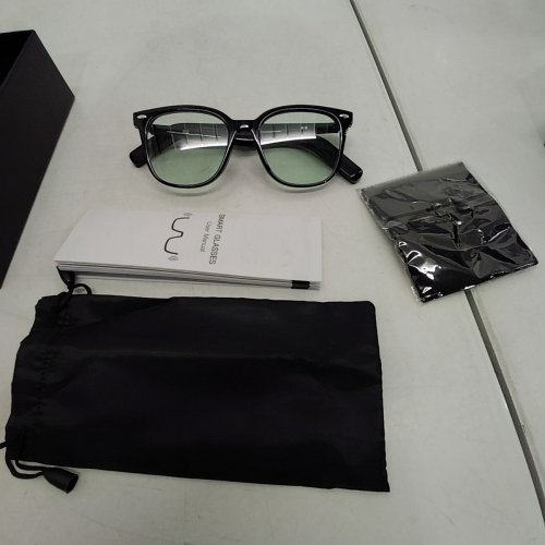AI SMART WIRELESS BLUETOOTH SUNGLASSES - BLACK (MODEL: M03) image 4