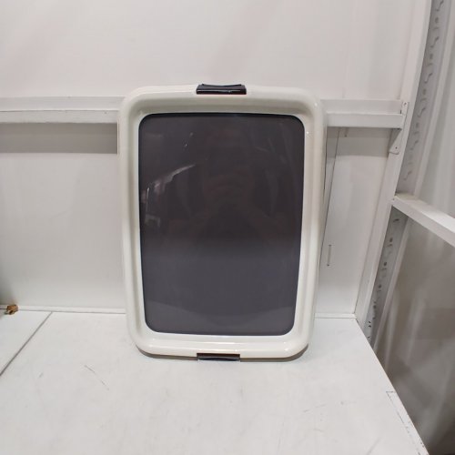 PUPPY TRAINING PAD HOLDER - WHITE / GRAY image 2