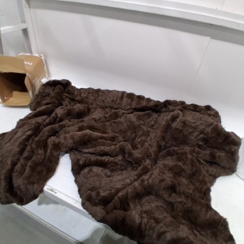 MELLOW SOFT LIGHT WEIGHT CLOUD THROW BLANKET - L 60" X80" - DARK BROWN image 2