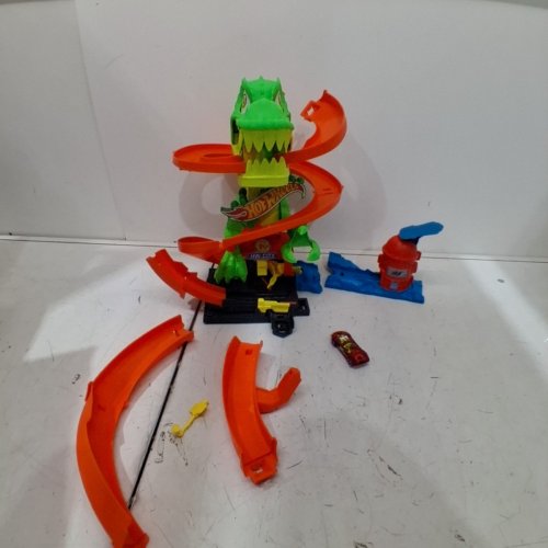 HOT WHEELS CITY T-REX BLAZE BATTLE PLAY SET image 2