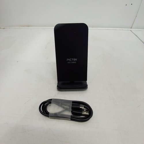 PICTEK FAST WIRELESS CHARGER STAND - 7.5W / 10W / 15W - BLACK (MODEL:PA082B) image 2