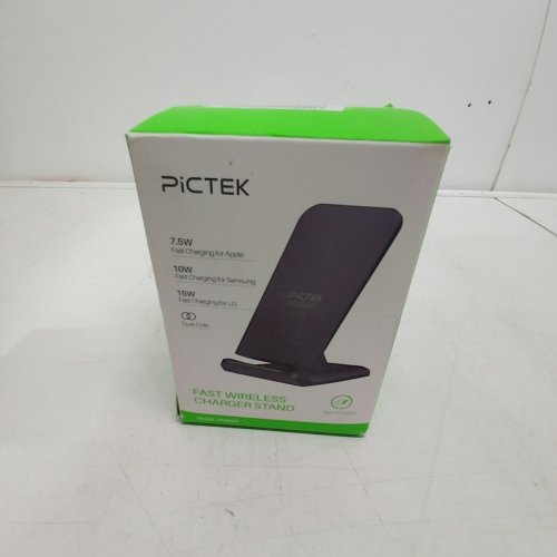 PICTEK FAST WIRELESS CHARGER STAND - 7.5W / 10W / 15W - BLACK (MODEL:PA082B) image 3
