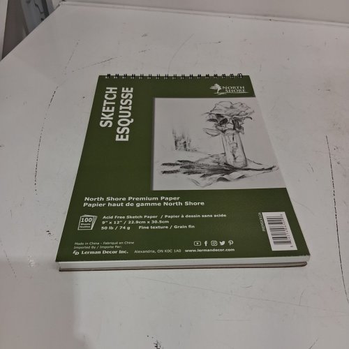 NORTH SHORE ACID-FREE SKETCH PAPER PAD - 100 SHEETS, 9" X 12", 50LBS / 74 G (MODEL: PREMSK912A) image 2