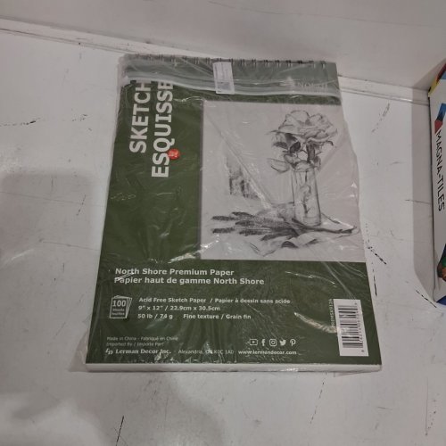 NORTH SHORE ACID-FREE SKETCH PAPER PAD - 100 SHEETS, 9" X 12", 50LBS / 74 G (MODEL: PREMSK912A) image 3