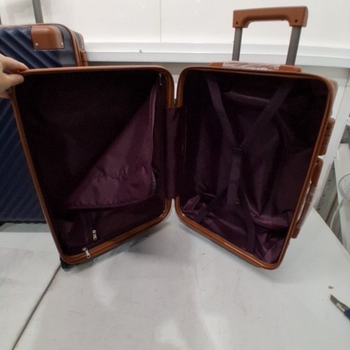 4PC COSBARN LUGGAGE SET WITH TSA LOCK SPINNER WHEELS - 20" / 24" / 28" - NAVY image 7