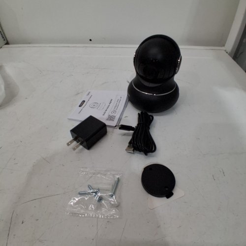 LITOKAM LITTLE ELF INDOOR SECURITY CAMERA - 2K RESOLUTION, 360 MOTION, NIGHT VISION, COMPATIBLE WITH ALEXA - BLACK (MODEL : LF-P1T) image 2