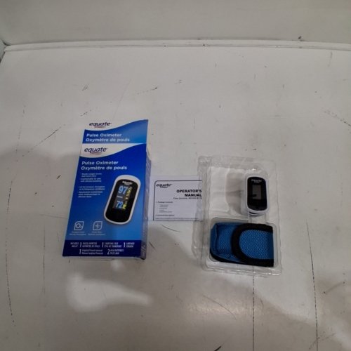 EQUATE FINGERTIP PULSE OXIMETER - HEART RATE MONITOR AND SPO2 LEVELS - WHITE (MODEL: MD300CN310) image 3