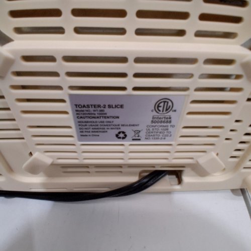 VAVSEA RETRO 2 SLICE TOASTER - YELLOW - (MODEL:WT-360) image 4