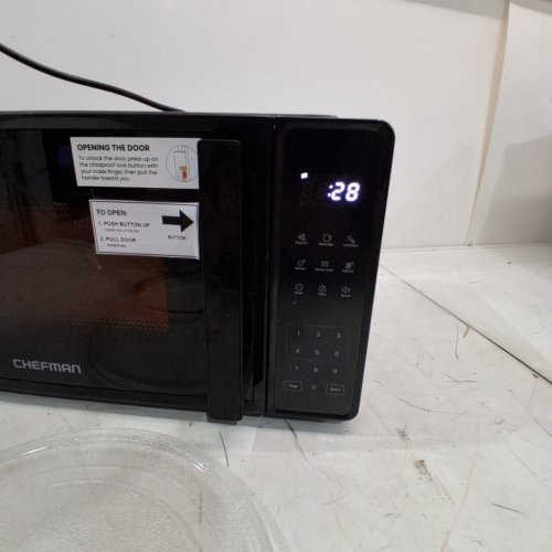 CHEFMAN COUNTERTOP MICROWAVE OVEN - 0.7 CU. FT - BLACK (MODEL: RJ55-7-V2-CA) image 2