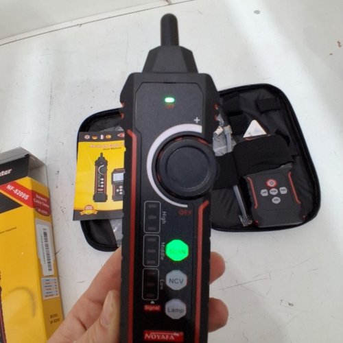 NOYAFA NETWORK CABLE TESTER | MULTIFUNCTIONAL WIRE TRACER FOR CAT5 | CAT6 | CABLE LENGTH MEASURMENT | POE TESTER - BLACK | RED - (MODEL: NF-8209S) image 3