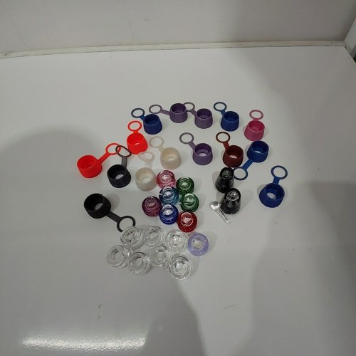 30+ ASSORTED ONE TRICK PONY (OTP) CARTA ROCKULUS GLASS CARB CAP AND SILICONE CARB CAP COVER - ASSORTED COLOURS image 2