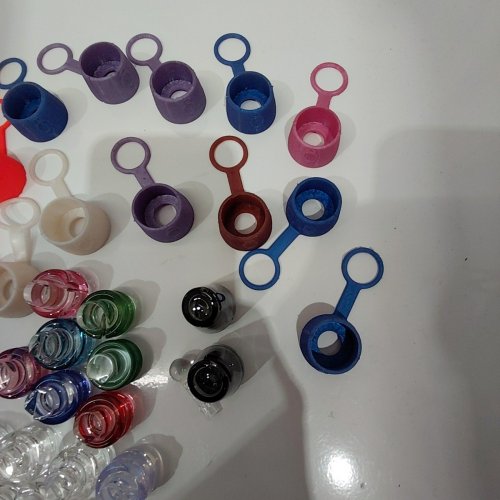 30+ ASSORTED ONE TRICK PONY (OTP) CARTA ROCKULUS GLASS CARB CAP AND SILICONE CARB CAP COVER - ASSORTED COLOURS image 3