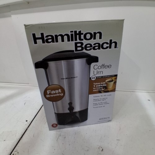 HAMILTON BEACH COFFEE URN - 45 CUP CAPACITY - STAINLESS STEEL (MODEL: 40515CR) image 5