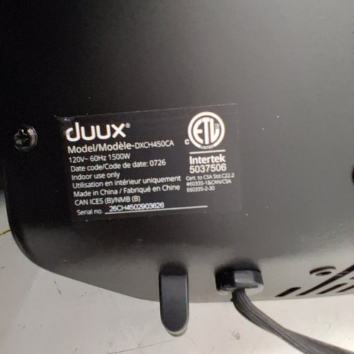 DUUX EDGE CONVECTOR SPACE HEATER WITH REMOTE CONTROL - 1500W - DARK GREY image 3