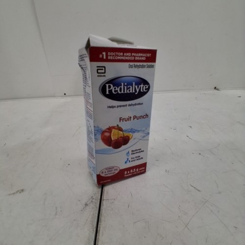PEDIALYTE ELECTROLYTE FRUIT PUNCH POWDER STICK PACKETS FOR ORAL REHYDRATION - 8.5G EACH image 2