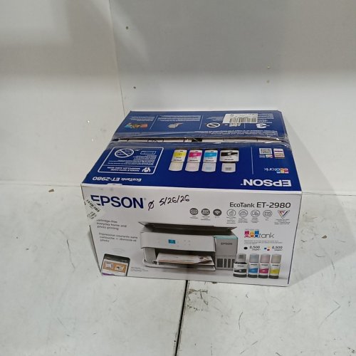 EPSON ECOTANK WIRELESS COLOR ALL-IN-ONE SUPERTANK PRINTER - 100 SHEET PER TRAY - WHITE (MODEL: ET-2980) image 7