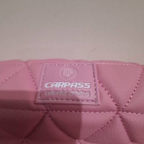 CAR PASS PINK OXFORD BLING DIAMOND CAR SEAT COVERS FULL SET FIT TRUCK SUV - PINK image 2