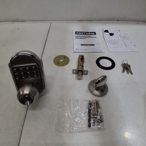 ELEMAKE HIGH SECURITY LOCKS KEYLESS ENTRY DOOR DEADBOLT LOCK - STAINLESS STEEL image 2