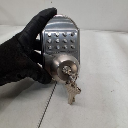 ELEMAKE HIGH SECURITY LOCKS KEYLESS ENTRY DOOR DEADBOLT LOCK - STAINLESS STEEL image 4