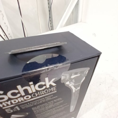 5 IN 1 SCHICK HYDRO CHROME RAZOR WITH LUBRICATED BLADES- 5-BLADE - CHROME image 3