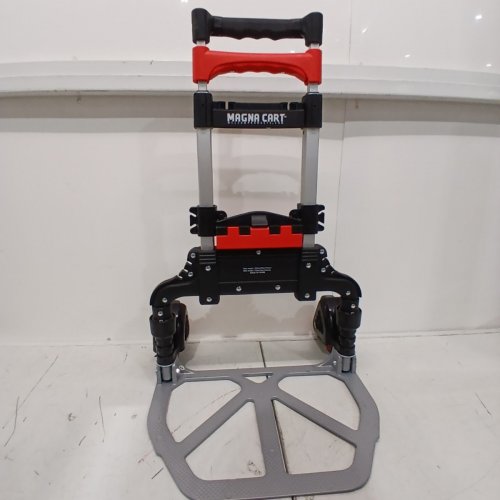 MAGNA CART 6 WHEEL FOLDING HAND TRUCK - 16" WIDE 150LBS CAPACITY - BLACK/RED (MODEL: 1718598) image 5