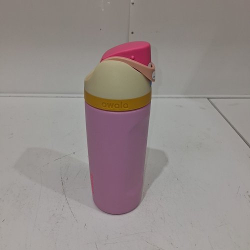 OWALA FREESIP STAINLESS STEEL WATER BOTTLES WITH STRAWS - 16OZ - PINK image 2