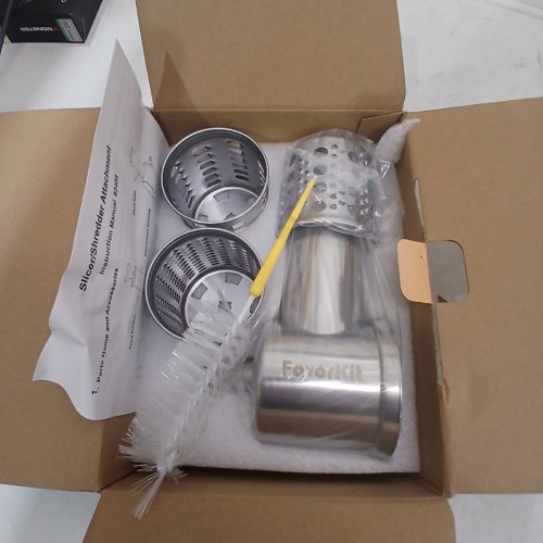 FAVORKIT DISHWASHER SAFE SLICER KIT ATTACHMENT FOT KITCHENAID MIXERS - STAINLESS STEEL image 2